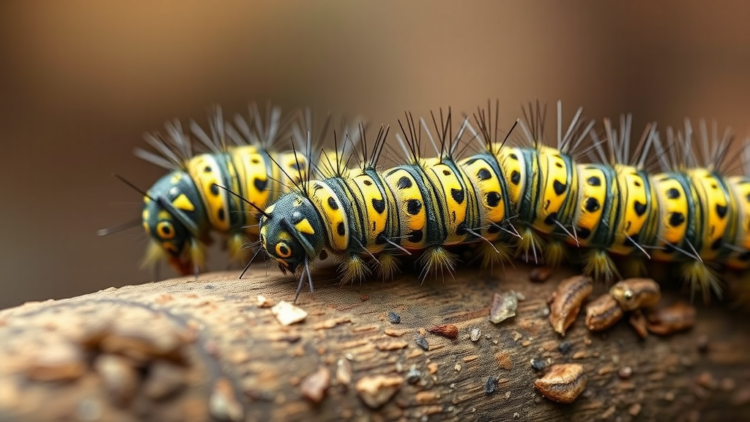 Grouped caterpillars stay cooler than the air when temperatures climb