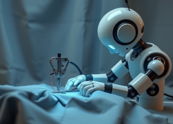 Robot Learns to Sew Fabric Like a Human Using Vision, Neural Networks and Force Control