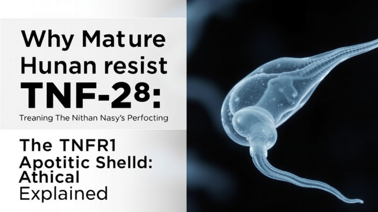 Why Mature Human Sperm Resist TNF-α: The TNFR1 Apoptotic Shield Explained