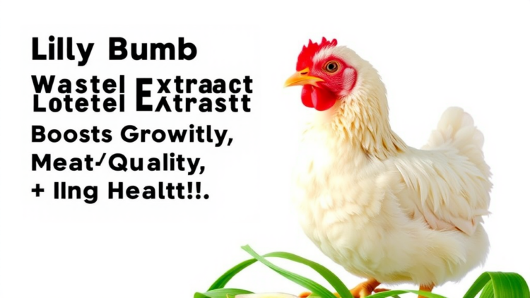 Lily Bulb Waste Extract Boosts Broiler Growth, Meat Quality, and Gut Health