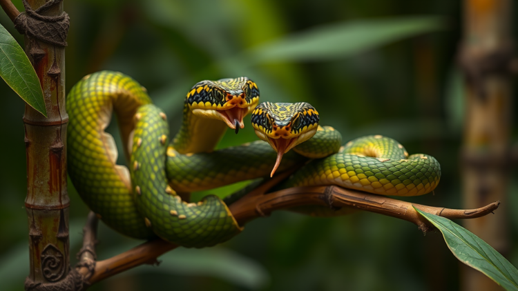 Venomous Bamboo Pitvipers Show Fierce Loyalty to Their Perches as Traffickers Close In