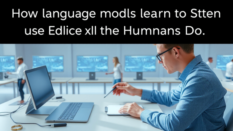 How Language Models Learn to Use Tools Like Humans Do