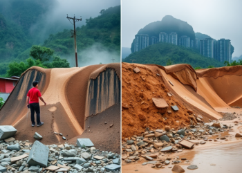 Typhoon Rainstorms Trigger Landslides Differently in Northern and Southern China