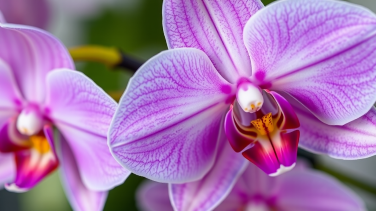 A Single Metabolic Switch May Decide Whether Orchid Petals Turn Deep Purple or Pale Lavender