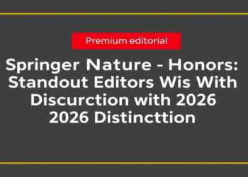 Springer Nature Honors Standout Editors With 2026 Distinction Awards