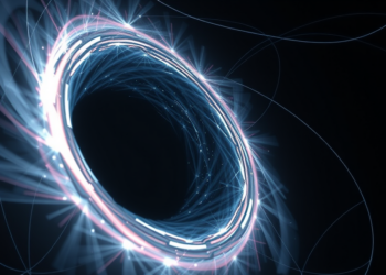 Hawking Radiation Redistributes Quantum Discord Across a Black Hole’s Quantum Atmosphere