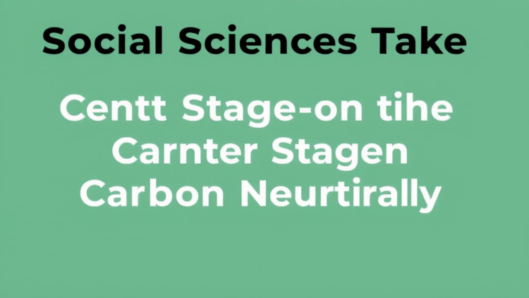 Social Sciences Take Center Stage on the Road to Carbon Neutrality