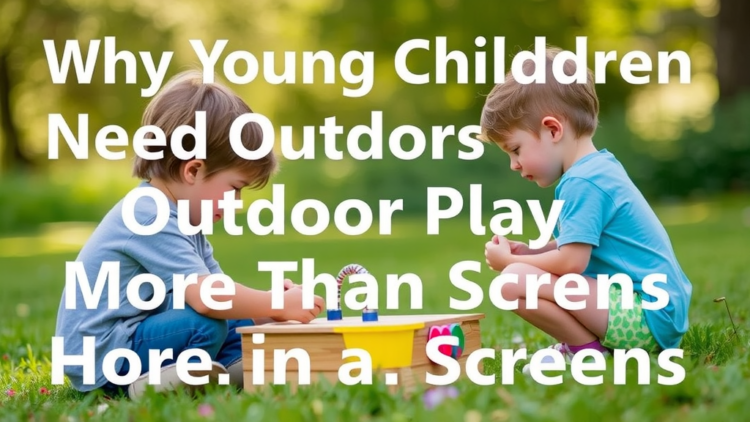 Why Young Children Need Outdoor Play More Than Screens in a Digital World