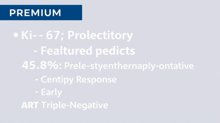Ki-67 Proliferation Score Above 45.8% Predicts Chemotherapy Response in Early Triple-Negative Breast Cancer