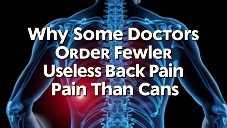 Why Some Doctors Order Fewer Useless Back Pain Scans Than Others