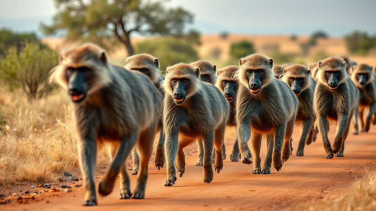 Dry Days Drive Baboons to March Three Times Farther in Tanzanian Reserve