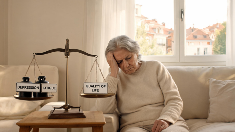 Depression and Fatigue Emerge as Strongest Drivers of Quality of Life in Aging Europeans