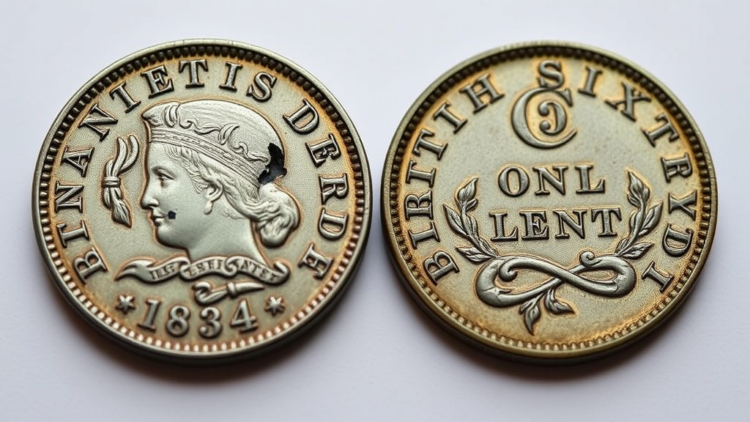 Deformed 1834 British Sixpence Reveals Rare Evidence of Minting Anomaly