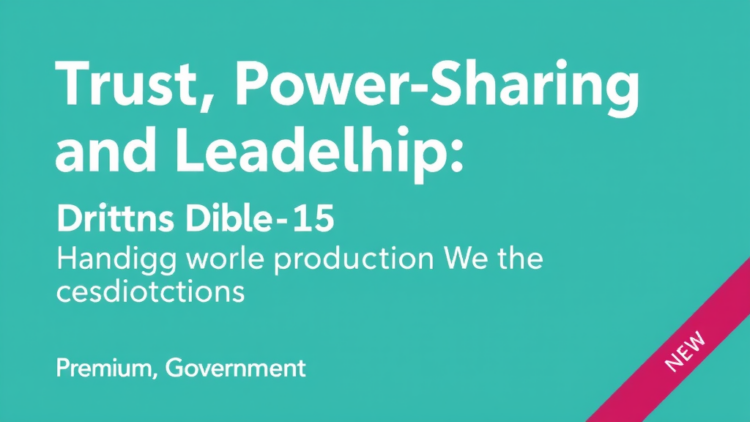 Trust, Power-Sharing and Leadership: What Really Makes Co-Production Work in Local Government
