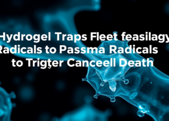 Hydrogel Traps Fleeting Plasma Radicals to Trigger Cancer Cell Death