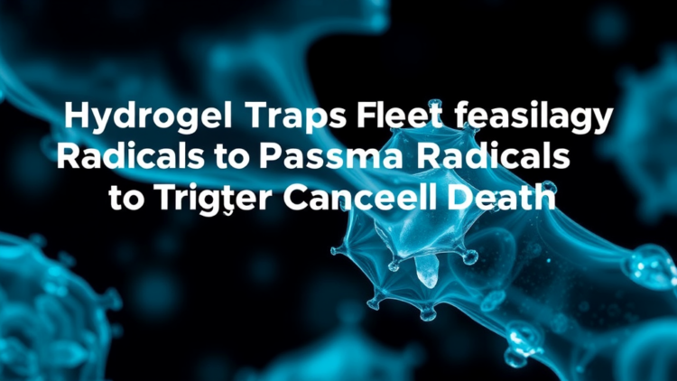 Hydrogel Traps Fleeting Plasma Radicals to Trigger Cancer Cell Death
