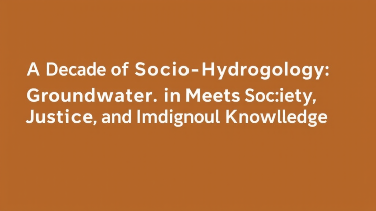 A Decade of Socio-Hydrogeology: Groundwater Meets Society, Justice and Indigenous Knowledge