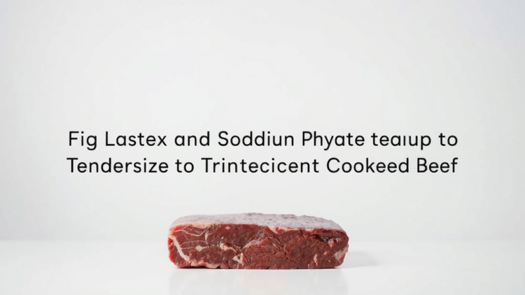 Fig Latex and Sodium Phytate Team Up to Tenderize and Protect Cooked Beef