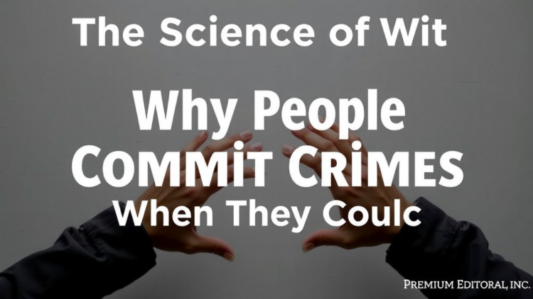 The Science of Why People Don’t Commit Crimes When They Could