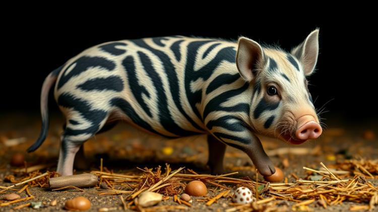 Genomics Study Decodes the Striped Camouflage of Wild Boar Piglets