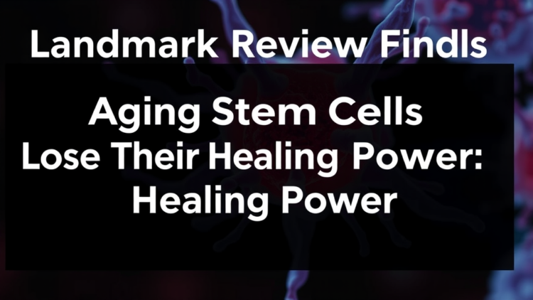 Aging Stem Cells Lose Their Healing Power, Landmark Review Finds