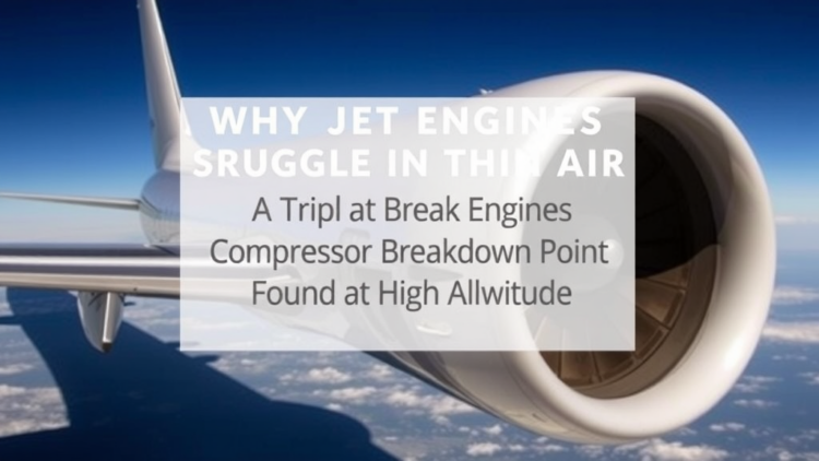 Why Jet Engines Struggle in Thin Air: Compressor Breakdown Point Found at High Altitude