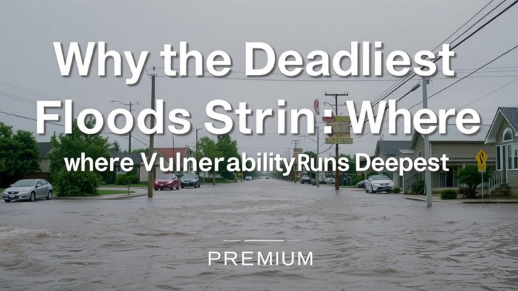 Why the Deadliest Floods Strike Where Vulnerability Runs Deepest
