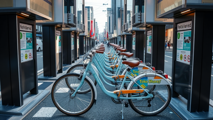 Tokyo Bike-Share Stations Reveal Hidden Commuting Maps