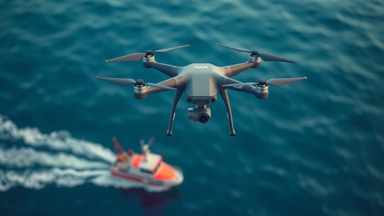 Quantum-Inspired Algorithms Teach Fixed-Wing Drone Swarms to Rescue Boats at Sea