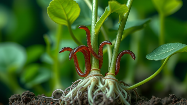 Tiny Worms Forge Fake Plant Hormones to Hijack Crop Roots