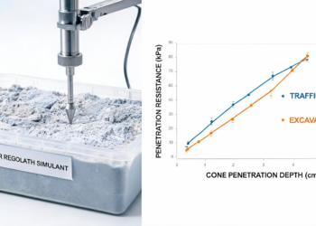 Trafficability and excavatability of icy lunar regolith simulants quantified using cone penetration