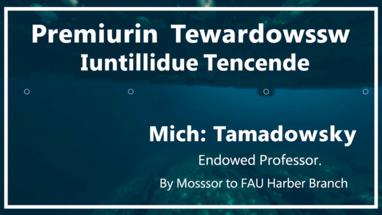 Optical Oceanographer Michael Twardowski Named First Edwin A. Link Endowed Professor at FAU Harbor Branch