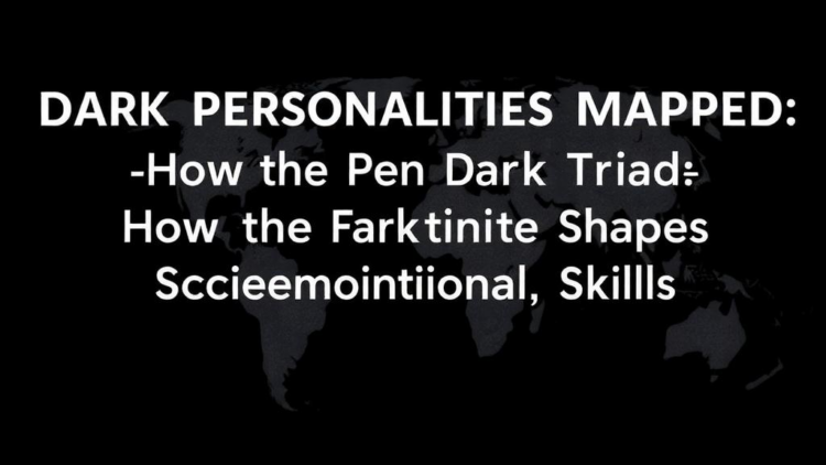 Dark Personalities Mapped: How the Dark Triad Shapes Socioemotional Skills