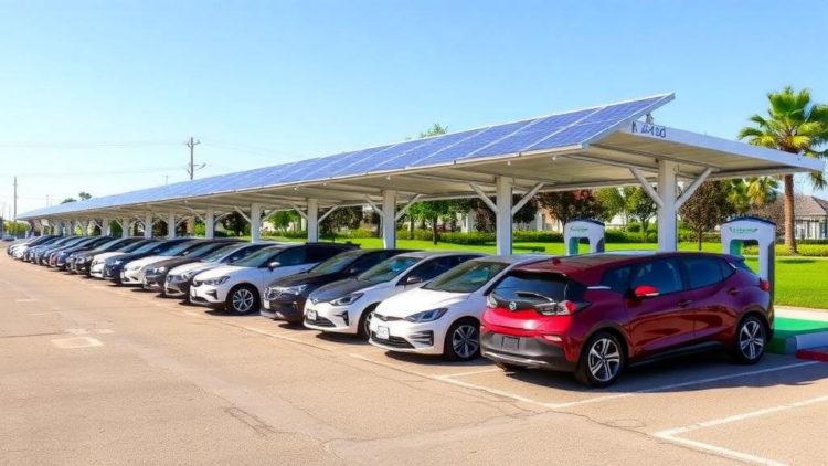 Electric Vehicle Fleets Turn Into Power Plants in New Solar Charging Station Model