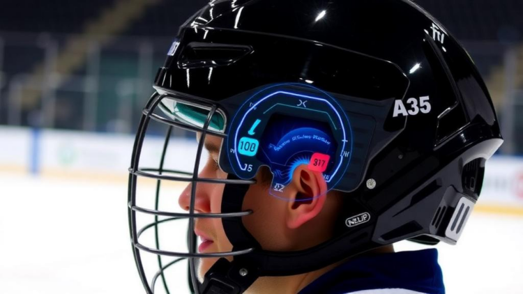 Smart Helmet Algorithm Reconstructs Head Motion in Ice Hockey Impacts from a Single Sensor