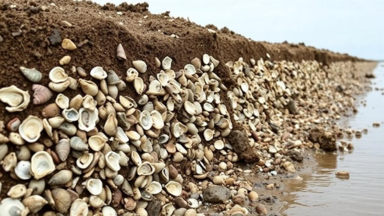 Oyster Shell Waste and Problem Soil Turned Into Superhydrophobic Slope Barrier
