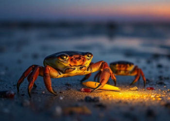 Streetlight Glow Lures Baby Crabs and Rewrites the Lunar Rulebook in Salt Marshes
