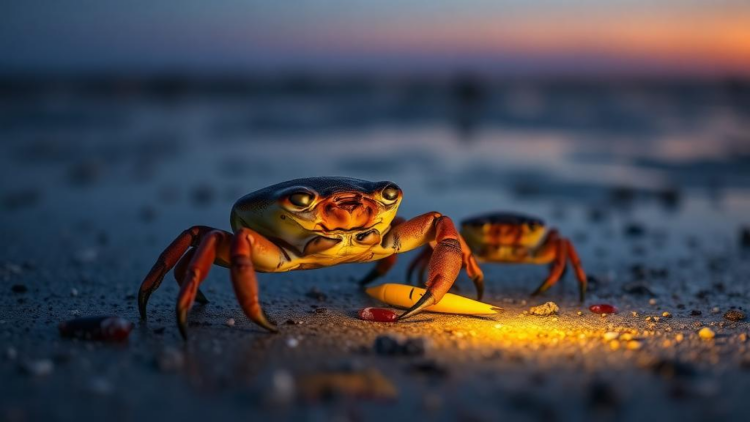 Streetlight Glow Lures Baby Crabs and Rewrites the Lunar Rulebook in Salt Marshes