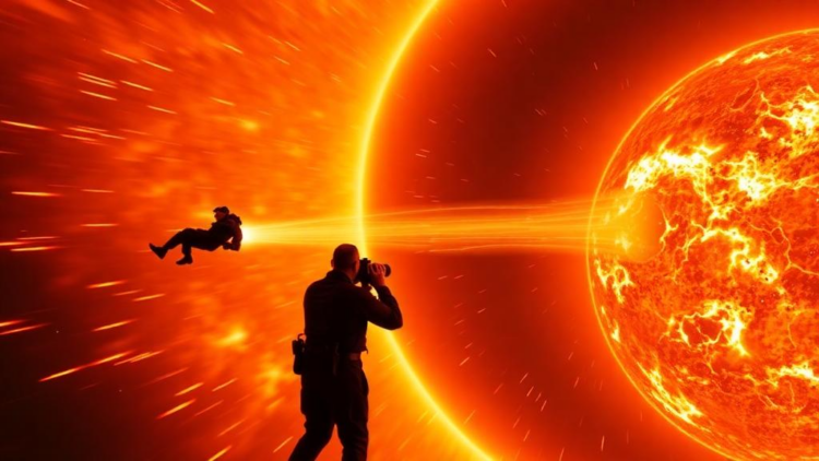 Astronomers Catch Plasma Falling at Supersonic Speeds Inside a Solar Filament