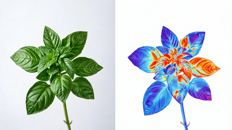 Infrared Thermometry Reveals Water Stress in Medicinal Plants Before the Eye Can See