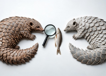 Forensic insights from a fishy pangolin on the trade in real and fake whole pangolin skins