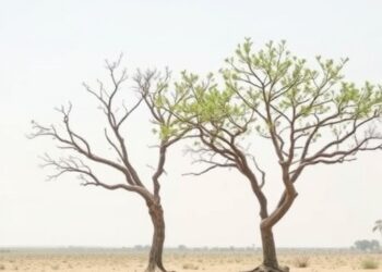 Two dryland trees respond differently to summer rainfall pulses in Rajasthan