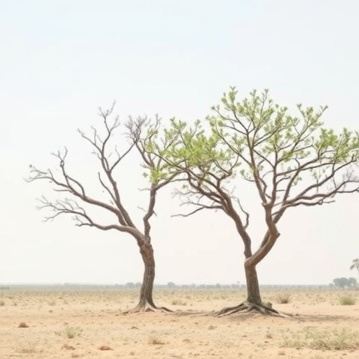 Two dryland trees respond differently to summer rainfall pulses in Rajasthan