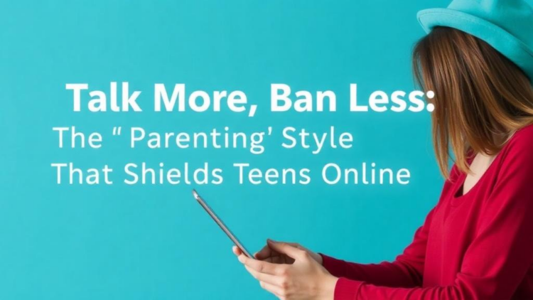 Talk More, Ban Less: The Parenting Style That Best Shields Teens Online