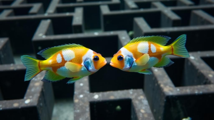 Left-Turning Reef Fish Outsmart Their Rivals in Maze Tests of Spatial Cognition