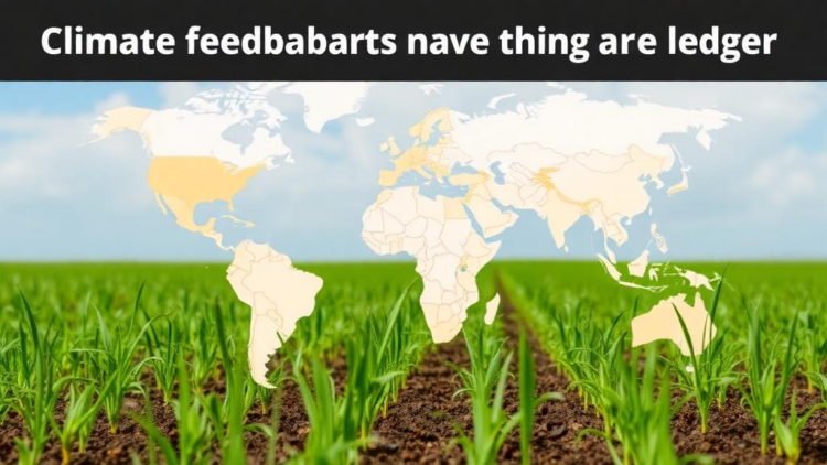 Climate Feedbacks Enter the Economic Ledger: CO2 and Heat Reshape Crop Output in a Global Model