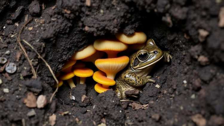 Deadly amphibian fungus thrives underground in Yosemite toads’ winter burrows