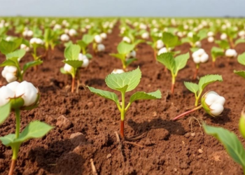 Nitrification Inhibitor DMPP Reshapes Cotton Roots and Lifts Yields in Saline Soils