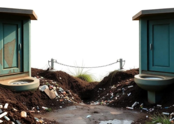 Pit latrines and septic tanks are quietly transforming microplastics into more reactive pollutants
