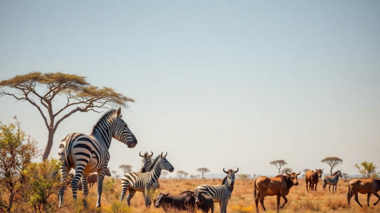 Zebra, Cattle and the Shrubs Taking Over an Ethiopian Savanna